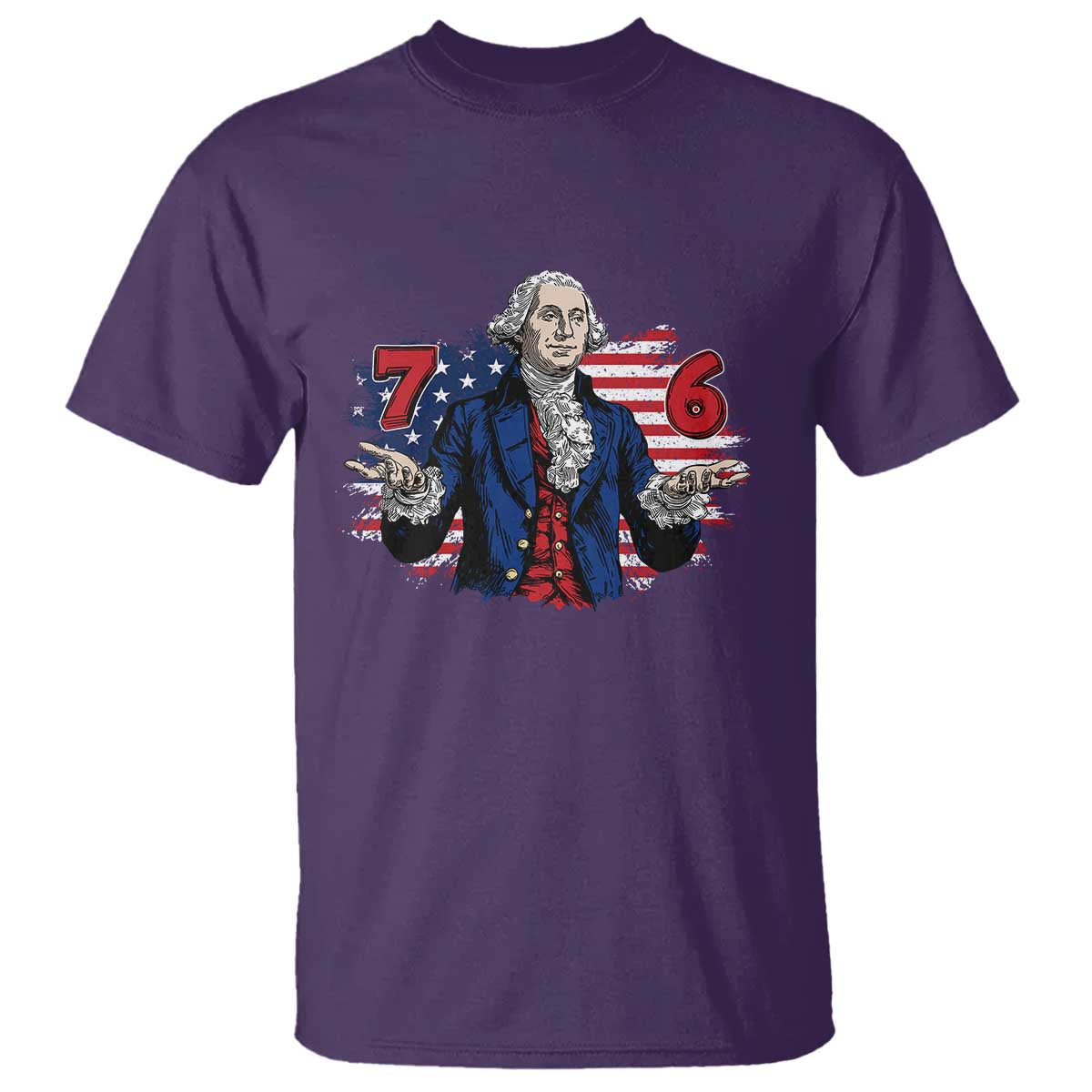 Funny George Washington 67 T Shirt Six Seven Meme Gen Alpha Slang - Wonder Print Shop