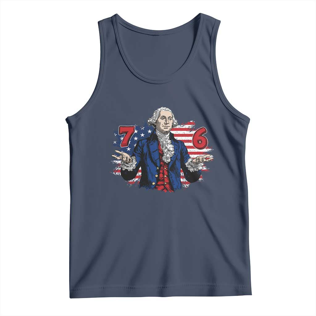 Funny George Washington 67 Tank Top Six Seven Meme Gen Alpha Slang - Wonder Print Shop