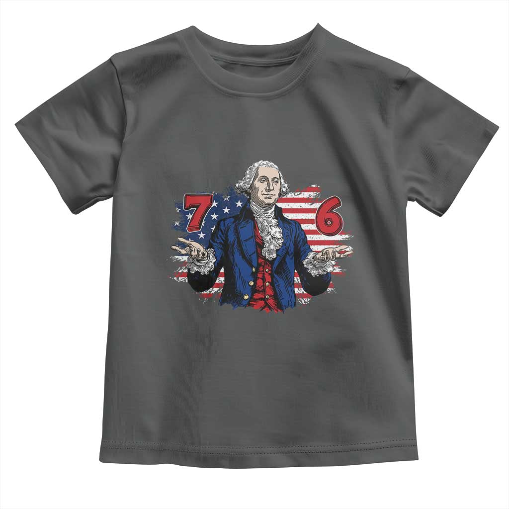 Funny George Washington 67 Toddler T Shirt Six Seven Meme Gen Alpha Slang - Wonder Print Shop