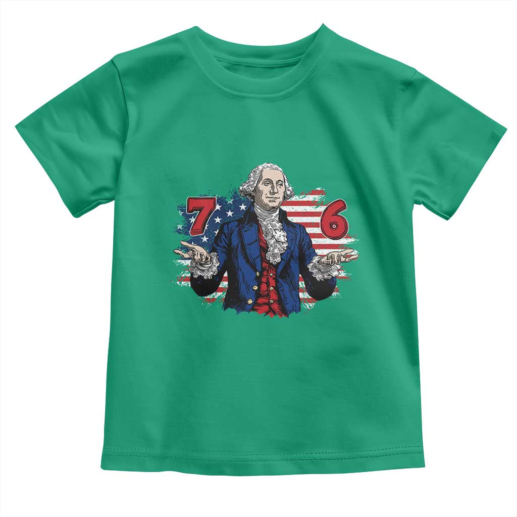 Funny George Washington 67 Toddler T Shirt Six Seven Meme Gen Alpha Slang - Wonder Print Shop