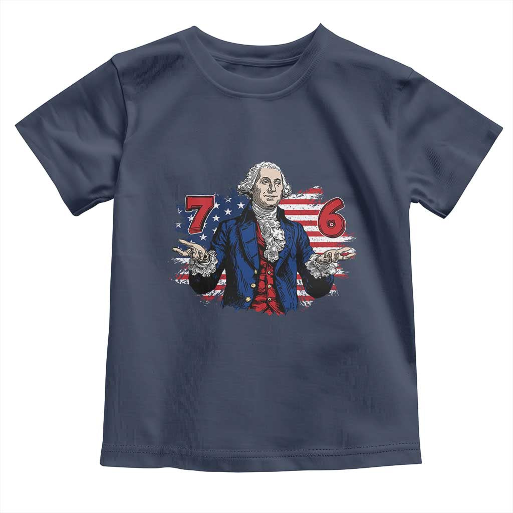 Funny George Washington 67 Toddler T Shirt Six Seven Meme Gen Alpha Slang - Wonder Print Shop