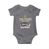 250 Years Born In A Bar Baby Onesie 250th Birthday Military - Wonder Print Shop