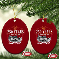250 Years Born In A Bar Ceramic Ornament 250th Birthday Military - Wonder Print Shop