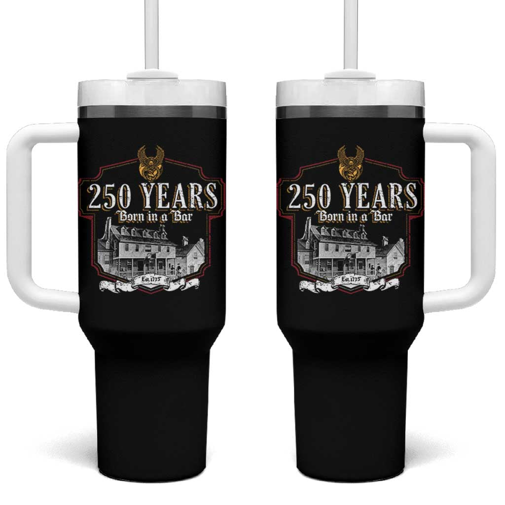 250 Years Born In A Bar Tumbler With Handle 250th Birthday Military - Wonder Print Shop