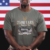 250 Years Born In A Bar T Shirt 250th Birthday Military - Wonder Print Shop