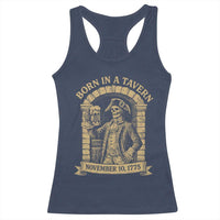 Funny Born In A Tavern Racerback Tank Top 250th Birthday Military - Wonder Print Shop