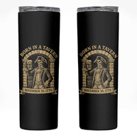 Funny Born In A Tavern Skinny Tumbler 250th Birthday Military - Wonder Print Shop