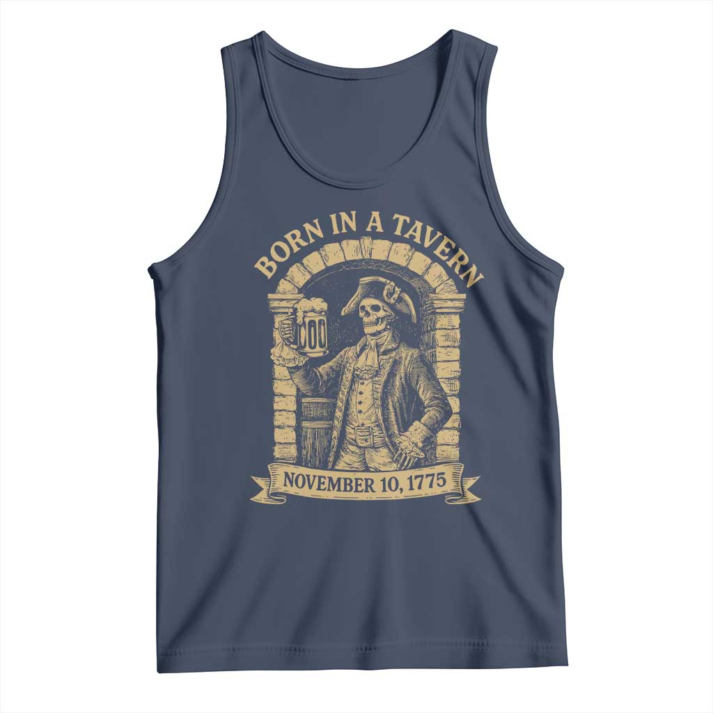 Funny Born In A Tavern Tank Top 250th Birthday Military - Wonder Print Shop