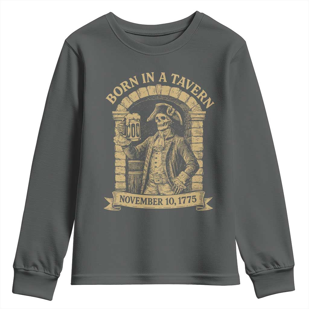 Funny Born In A Tavern Youth Sweatshirt 250th Birthday Military - Wonder Print Shop