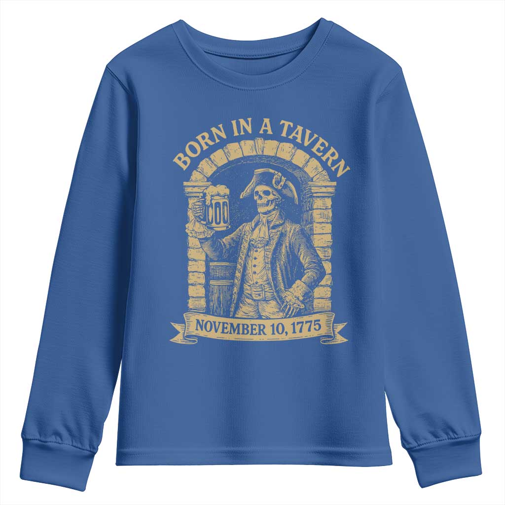 Funny Born In A Tavern Youth Sweatshirt 250th Birthday Military - Wonder Print Shop