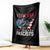 Veterans Against Fascists Throw Blanket Patriotic Soldier Vintage American Flag - Wonder Print Shop