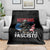 Veterans Against Fascists Throw Blanket Patriotic Soldier Vintage American Flag - Wonder Print Shop