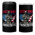 Veterans Against Fascists 4 in 1 Can Cooler Tumbler Patriotic Soldier Vintage American Flag - Wonder Print Shop