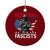 Veterans Against Fascists Ceramic Ornament Patriotic Soldier Vintage American Flag - Wonder Print Shop