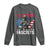 Veterans Against Fascists Long Sleeve Shirt Patriotic Soldier Vintage American Flag - Wonder Print Shop