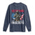 Veterans Against Fascists Long Sleeve Shirt Patriotic Soldier Vintage American Flag - Wonder Print Shop