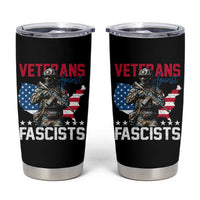 Veterans Against Fascists Tumbler Cup Patriotic Soldier Vintage American Flag - Wonder Print Shop