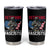 Veterans Against Fascists Tumbler Cup Patriotic Soldier Vintage American Flag - Wonder Print Shop