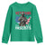 Veterans Against Fascists Youth Sweatshirt Patriotic Soldier Vintage American Flag - Wonder Print Shop
