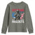 Veterans Against Fascists Youth Sweatshirt Patriotic Soldier Vintage American Flag - Wonder Print Shop