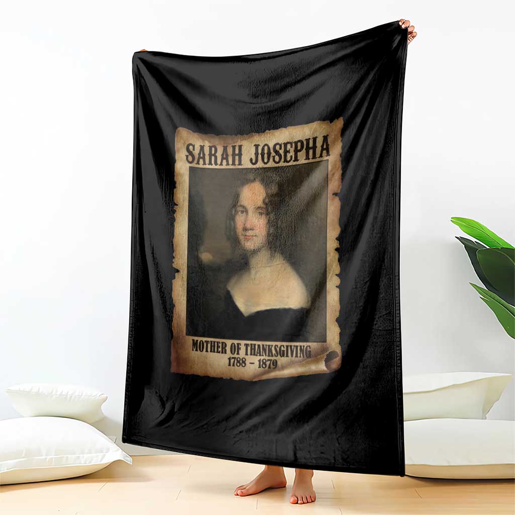Sarah Josepha Hale Throw Blanket Mother Of Thanksgiving - Wonder Print Shop