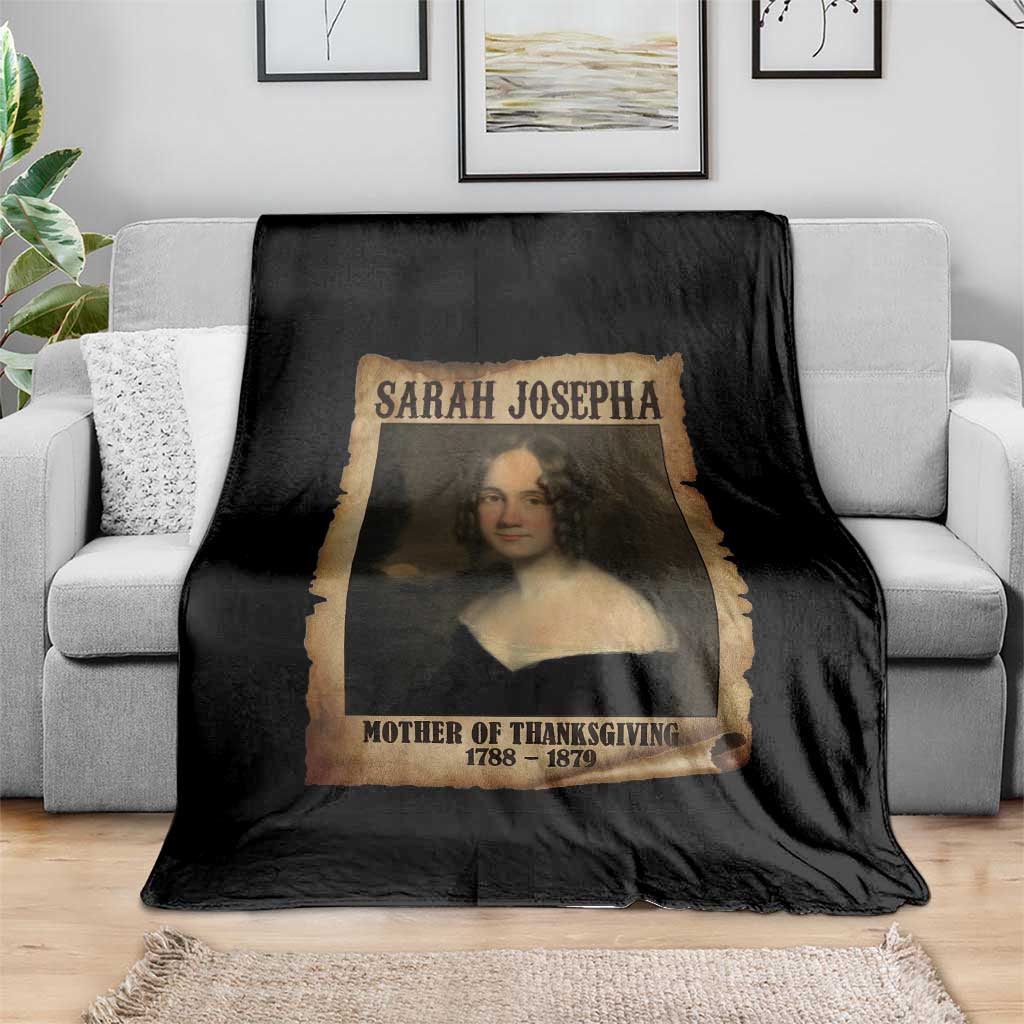 Sarah Josepha Hale Throw Blanket Mother Of Thanksgiving - Wonder Print Shop