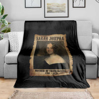 Sarah Josepha Hale Throw Blanket Mother Of Thanksgiving - Wonder Print Shop