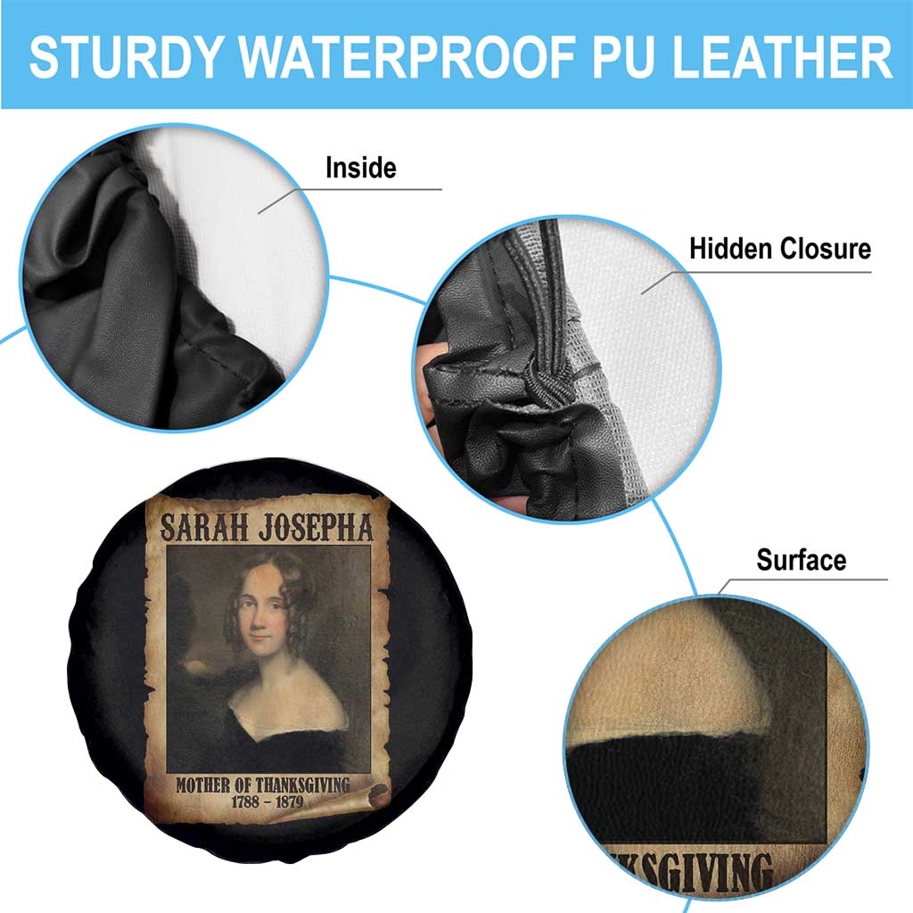 Sarah Josepha Hale Spare Tire Cover Mother Of Thanksgiving - Wonder Print Shop