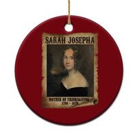 Sarah Josepha Hale Ceramic Ornament Mother Of Thanksgiving - Wonder Print Shop