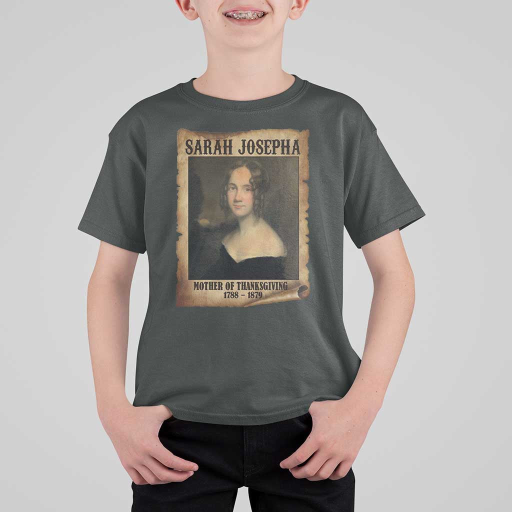 Sarah Josepha Hale T Shirt For Kid Mother Of Thanksgiving - Wonder Print Shop