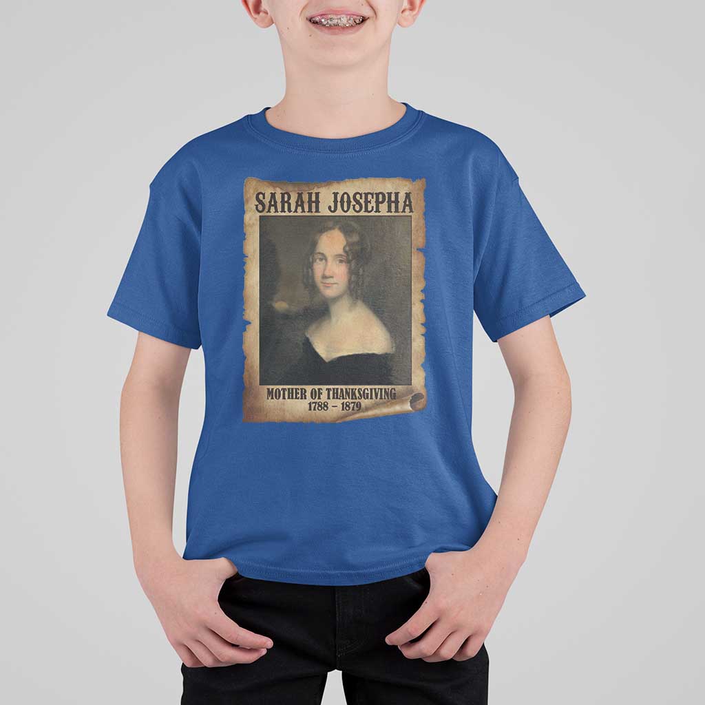 Sarah Josepha Hale T Shirt For Kid Mother Of Thanksgiving - Wonder Print Shop