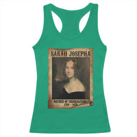 Sarah Josepha Hale Racerback Tank Top Mother Of Thanksgiving - Wonder Print Shop