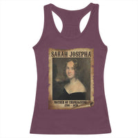 Sarah Josepha Hale Racerback Tank Top Mother Of Thanksgiving - Wonder Print Shop