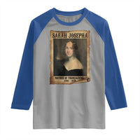 Sarah Josepha Hale Raglan Shirt Mother Of Thanksgiving - Wonder Print Shop