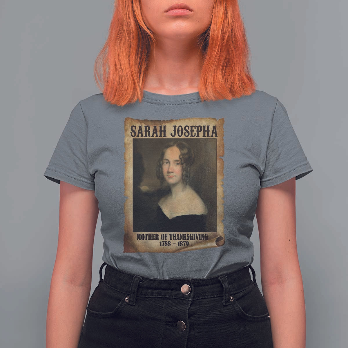 Sarah Josepha Hale T Shirt For Women Mother Of Thanksgiving - Wonder Print Shop
