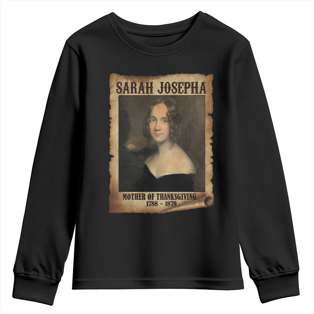 Sarah Josepha Hale Youth Sweatshirt Mother Of Thanksgiving - Wonder Print Shop