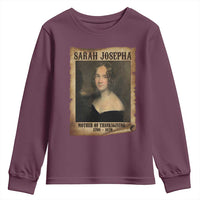 Sarah Josepha Hale Youth Sweatshirt Mother Of Thanksgiving - Wonder Print Shop