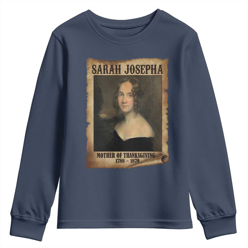 Sarah Josepha Hale Youth Sweatshirt Mother Of Thanksgiving - Wonder Print Shop