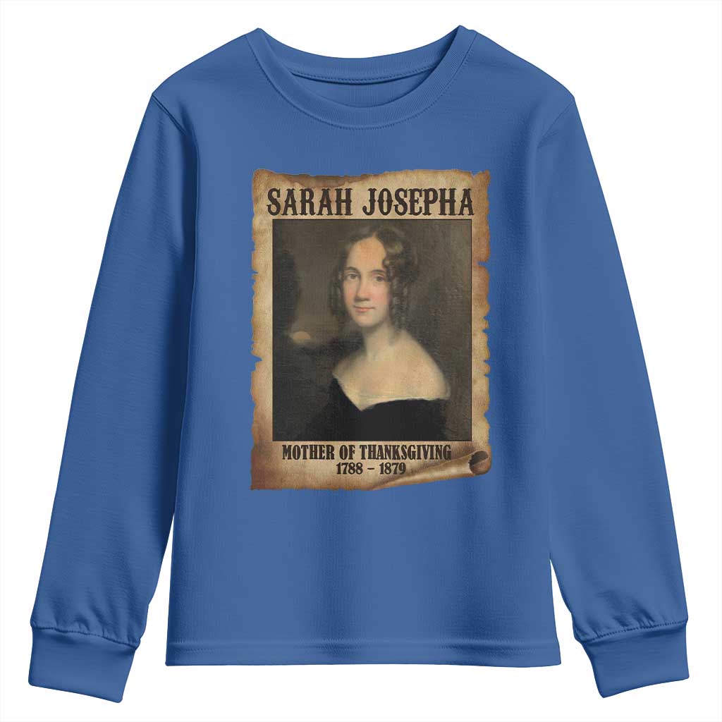 Sarah Josepha Hale Youth Sweatshirt Mother Of Thanksgiving - Wonder Print Shop
