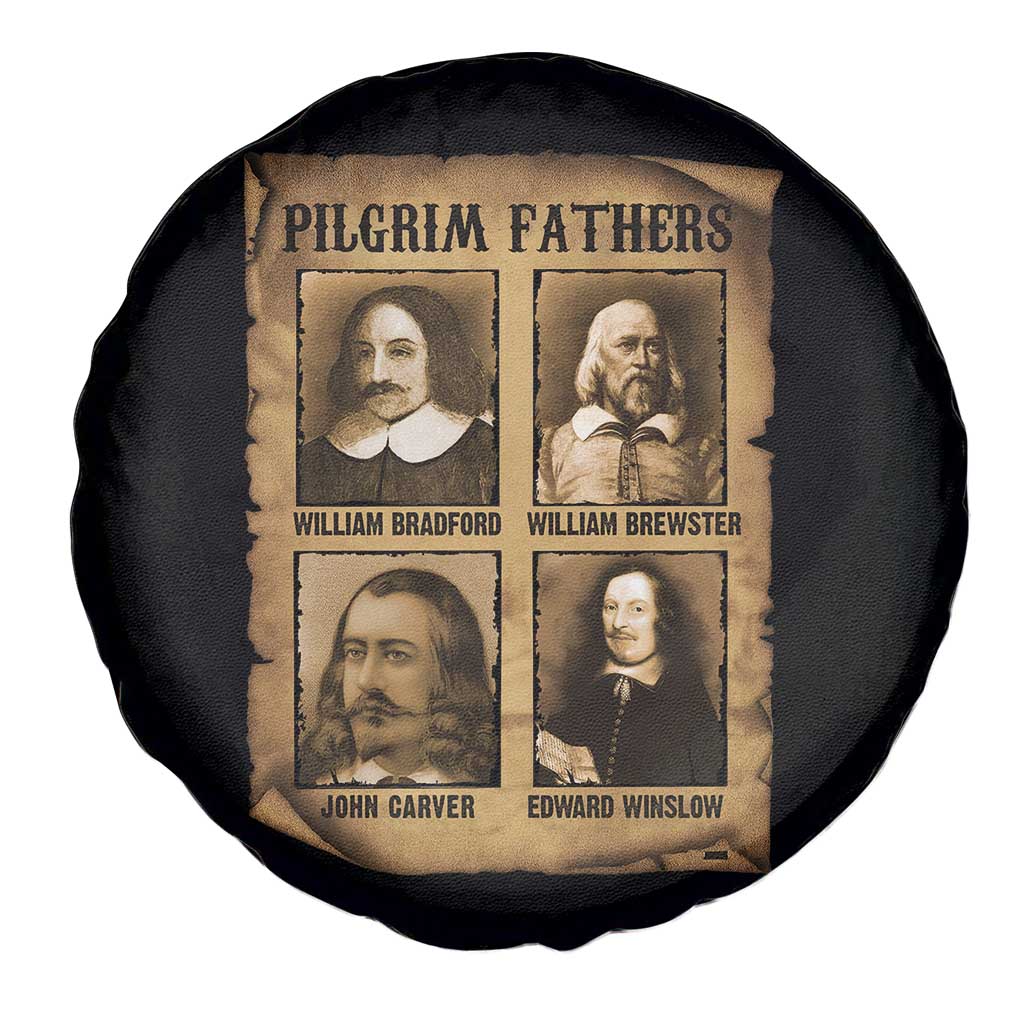 Thanksgiving Pilgrim Fathers Spare Tire Cover Plymouth Colony Massachusetts History - Wonder Print Shop