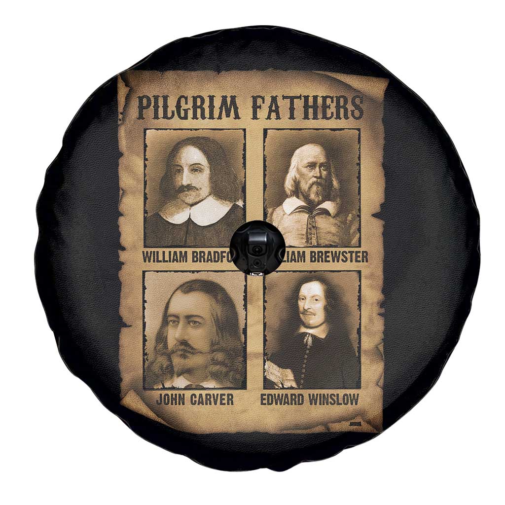 Thanksgiving Pilgrim Fathers Spare Tire Cover Plymouth Colony Massachusetts History - Wonder Print Shop