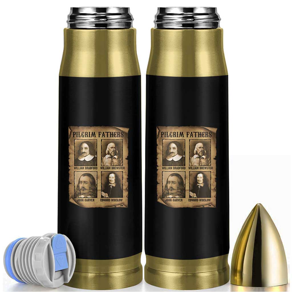Thanksgiving Pilgrim Fathers Bullet Tumbler Plymouth Colony Massachusetts History - Wonder Print Shop