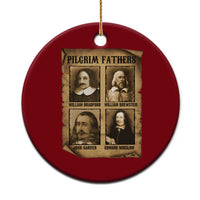 Thanksgiving Pilgrim Fathers Ceramic Ornament Plymouth Colony Massachusetts History - Wonder Print Shop