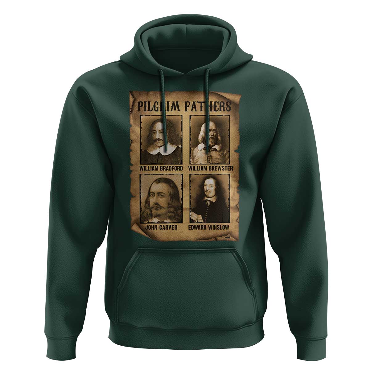 Thanksgiving Pilgrim Fathers Hoodie Plymouth Colony Massachusetts History - Wonder Print Shop