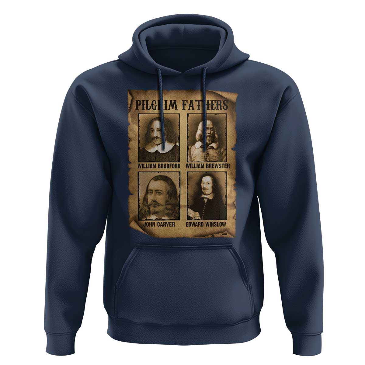 Thanksgiving Pilgrim Fathers Hoodie Plymouth Colony Massachusetts History - Wonder Print Shop