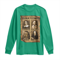 Thanksgiving Pilgrim Fathers Long Sleeve Shirt Plymouth Colony Massachusetts History - Wonder Print Shop