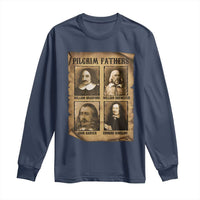 Thanksgiving Pilgrim Fathers Long Sleeve Shirt Plymouth Colony Massachusetts History - Wonder Print Shop