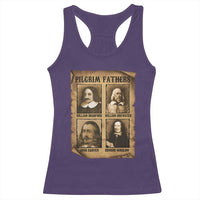Thanksgiving Pilgrim Fathers Racerback Tank Top Plymouth Colony Massachusetts History - Wonder Print Shop