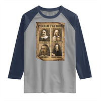 Thanksgiving Pilgrim Fathers Raglan Shirt Plymouth Colony Massachusetts History - Wonder Print Shop