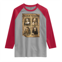 Thanksgiving Pilgrim Fathers Raglan Shirt Plymouth Colony Massachusetts History - Wonder Print Shop
